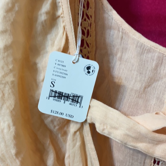 Free People Salerno Jumpsuit Peach Brioche Jumper size S - Picture 11 of 17